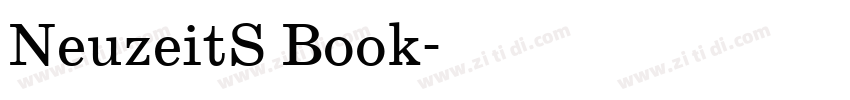 NeuzeitS Book字体转换 NeuzeitS Book字体转换